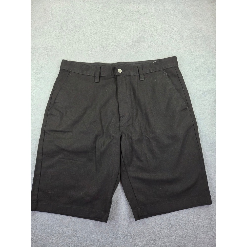 Volcom Mens Frickin Modern Stretch Chino Shorts 36 Black Skate Gorpcore